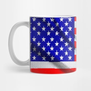 Pixel US flag Mug